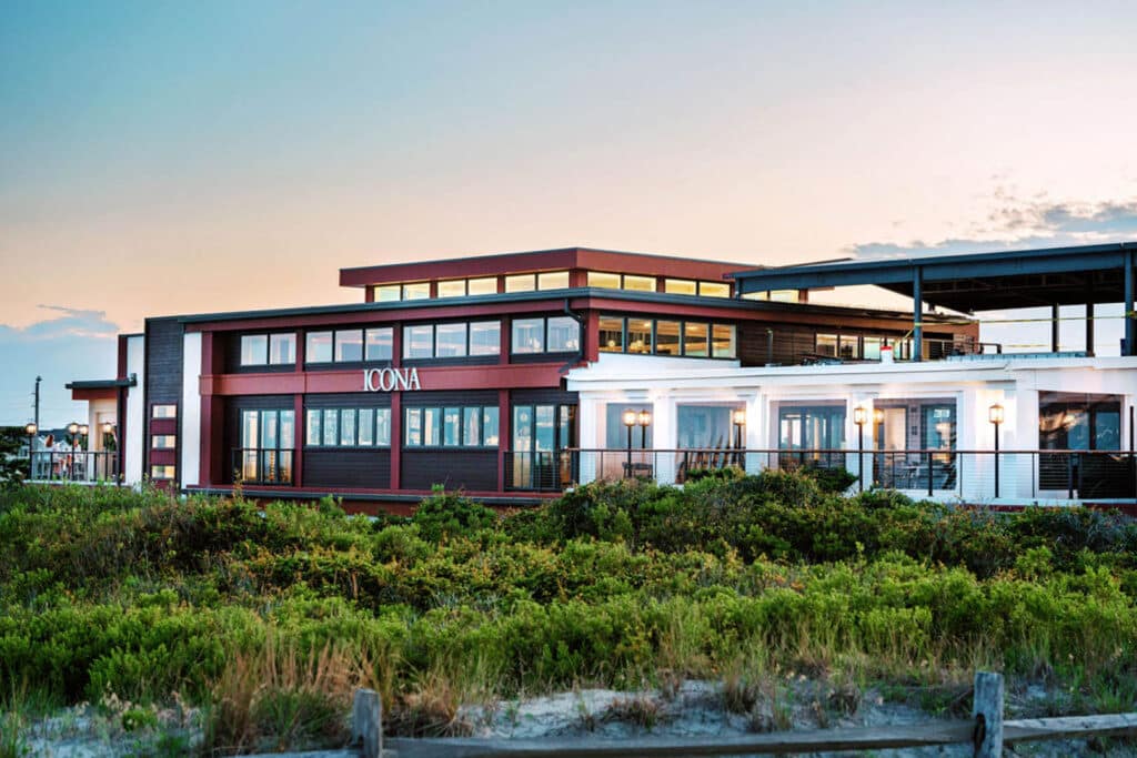 Exterior of the ICONA Windrift hotel in Avalon NJ