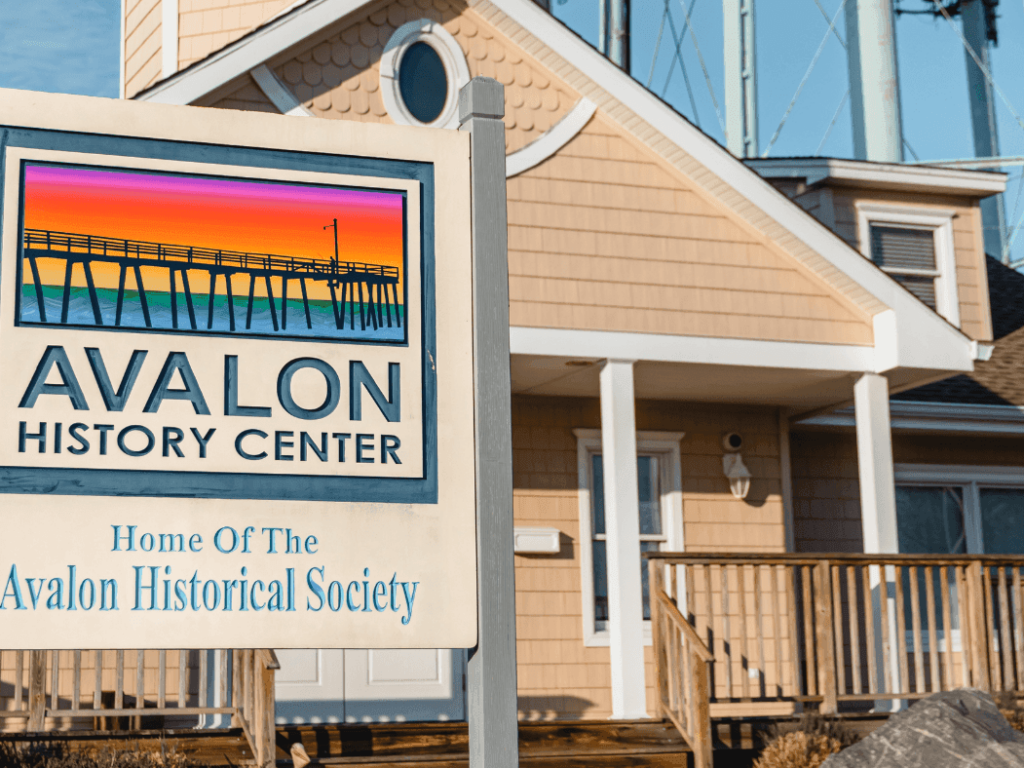 Avalon History Center sign