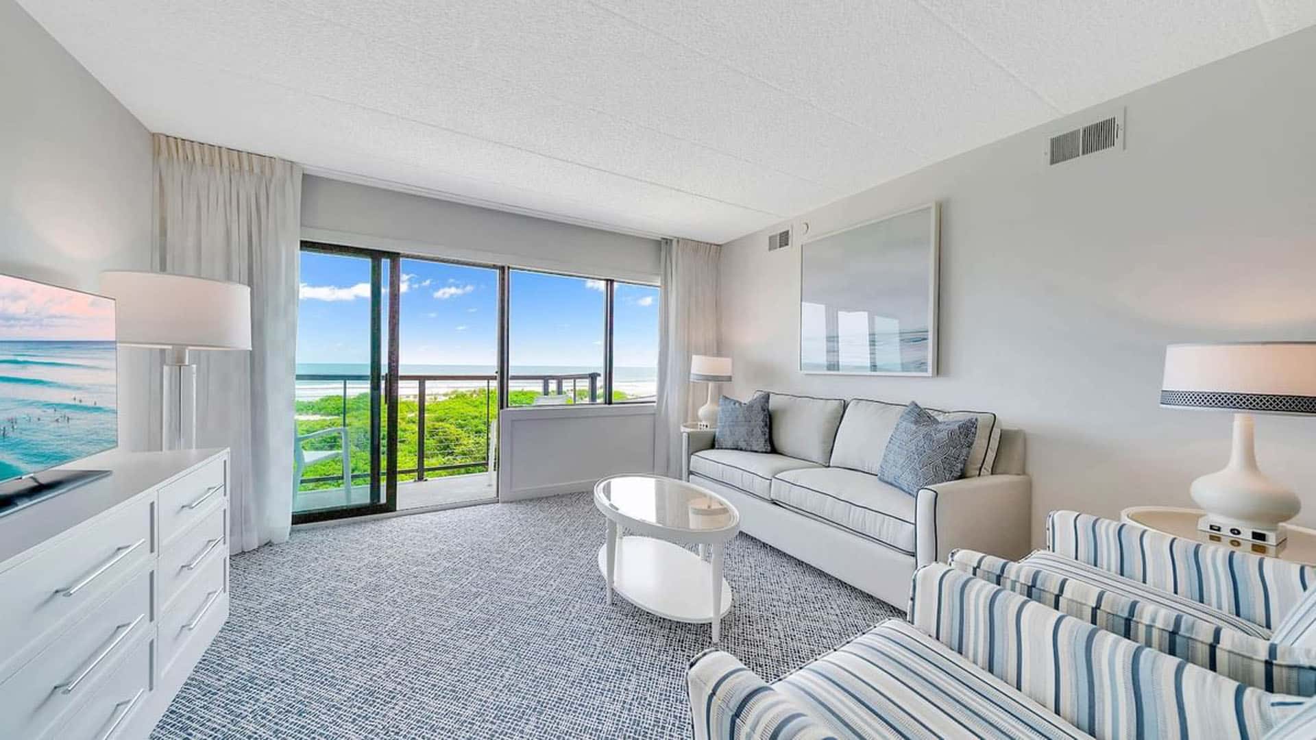 ICONA Windrift oceanfront two bedroom suite living area