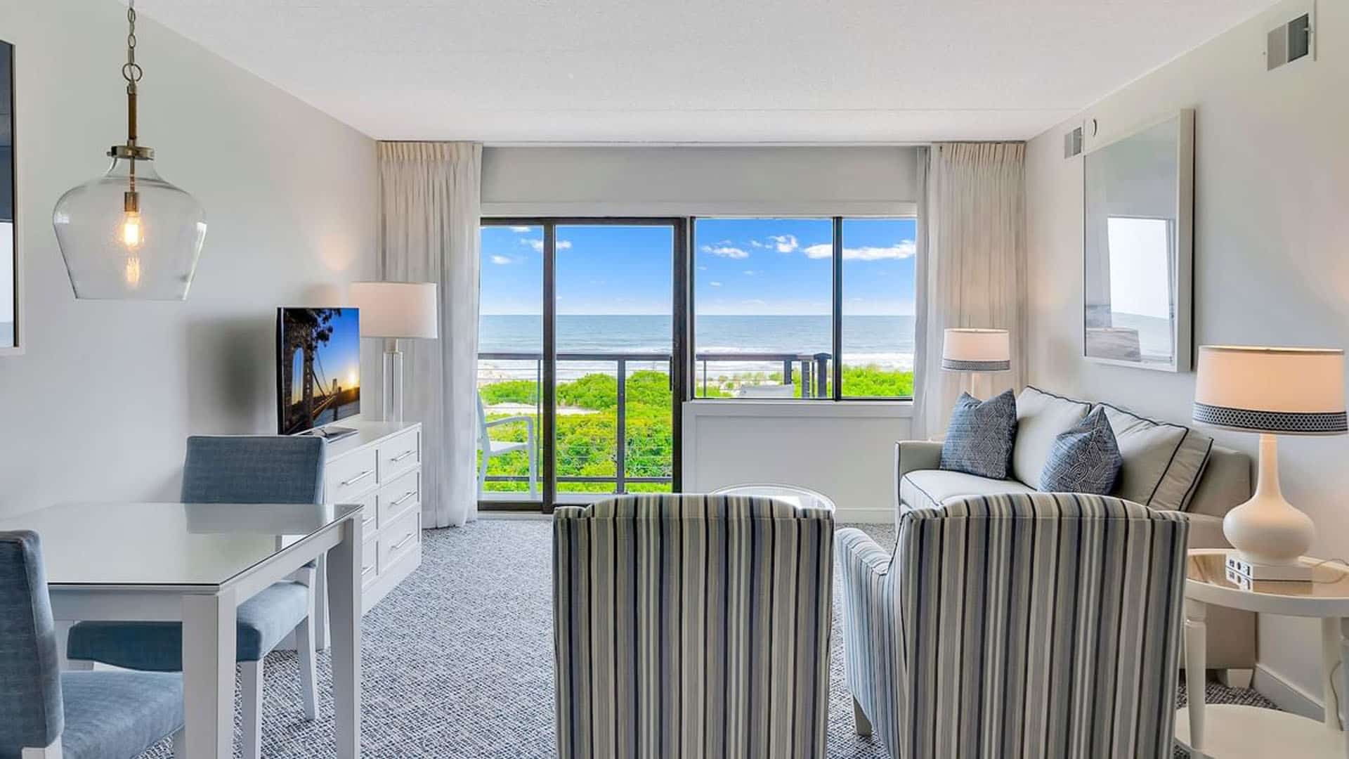 ICONA Windrift oceanfront two bedroom suite balcony doors