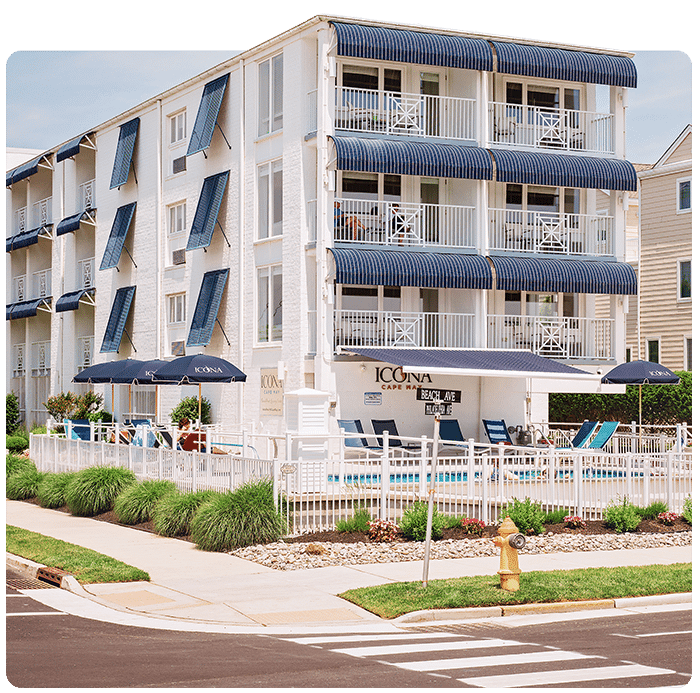 ICONA Cape May beachfront hotel exterior