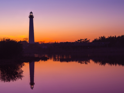 Cape May Lighthouse at sunset